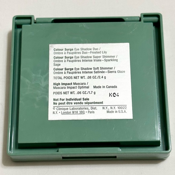 Clinique Color Surge Eyeshadow Quad w/High Impact Mascara (Sample Size) Black - Picture 4 of 8